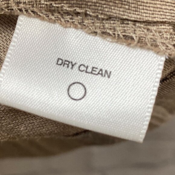 KATE HILL Jacket Plus Size 20W Linen Blend Tan Crinkle Belted Artsy Top - Picture 10 of 10